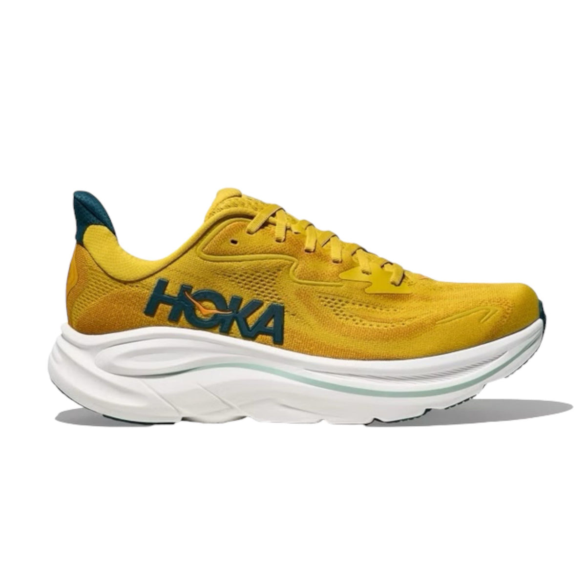 Sneaker Next Pair Clif à semelle épaisse, coloris jaune vif, vue de trois quarts