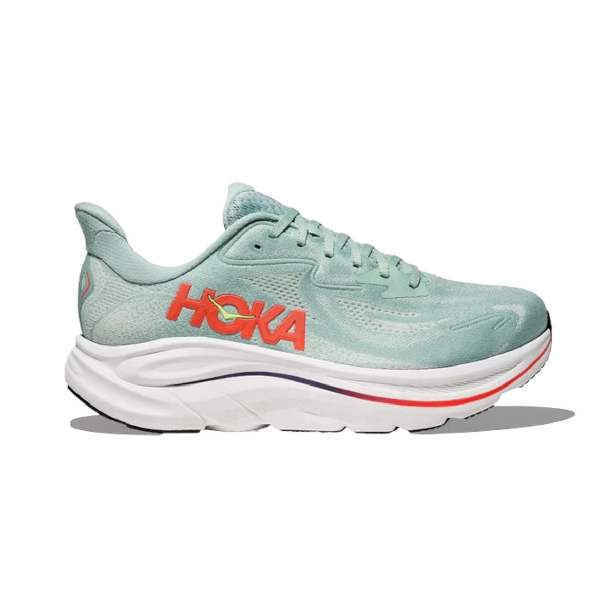 Sneaker Next Pair Clif à semelle épaisse, coloris vert, vue de trois quarts