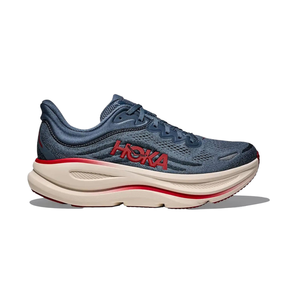 Sneaker de sport Next Pair Bni à semelle épaisse, coloris bleu et gris, vue de trois quarts