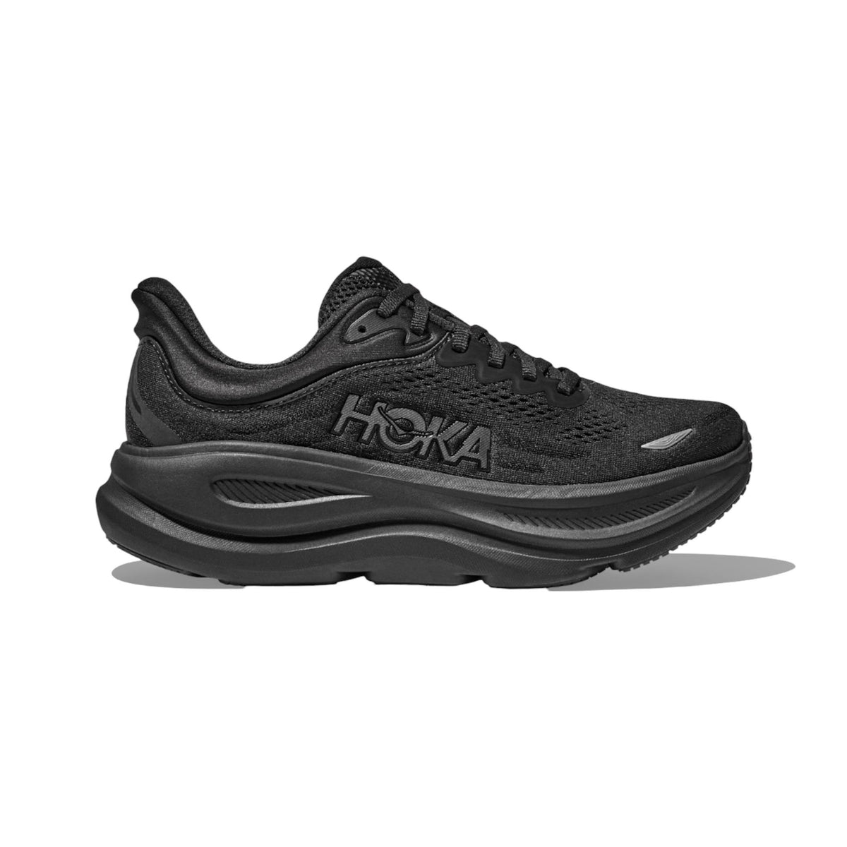 Sneaker de sport Next Pair Bni à semelle épaisse, coloris noir intégral, vue de trois quarts
